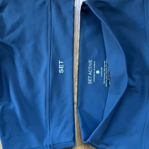 SET Active Luxform Blue (River) Sports Bra and Leggings Set Size Small - Picture 4 of 6